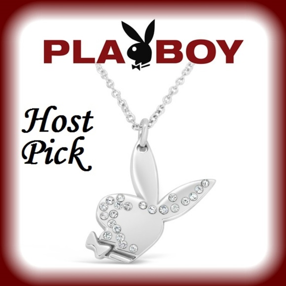Playboy Necklace Bunny Pendant Swarovski Crystals NWT Authentic RARE Licensed xo - Picture 9 of 9